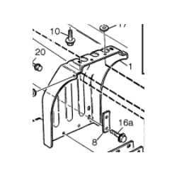 PARE BOUE AVANT GAUCHE POUR VOLVO FL7 1612365