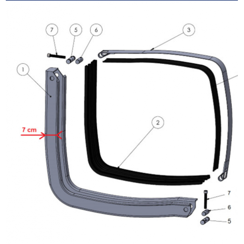 Kit de montage réservoir POUR IVECO TURBOTECH, TURBOSTAR 42075940