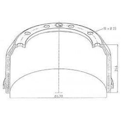 Tambour de frein avant pour...
