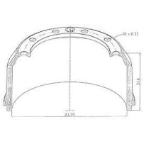 Tambour de frein avant pour Renault Trucks S 5516031348