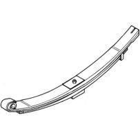 Ressort à lames (empilage de 3 éléments), pour essieu arrière, pour Renault 5000452806