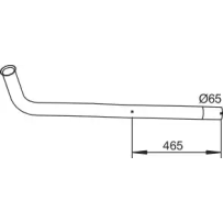 Tube entrée echappement pour Renault Gamme B 5000397364