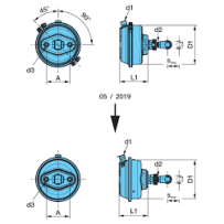 VASE À DIAPHRAGME T-36 pour BPW 0544410370