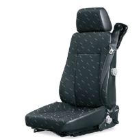 Siège Fixe + lombaires mécaniques + Tissu Noir + Entraxe 216MM