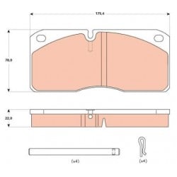Jeu Plaquettes de Frein...