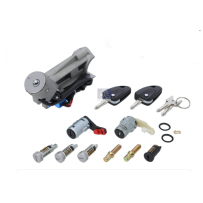 Kit de cylindres de fermeture, avec transpondeur pour Renault 74 21 314 849