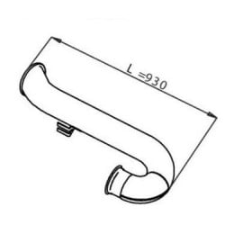 Tube sortie échappement pour Daf