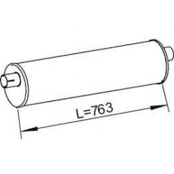 Silencieux pour Iveco 93822262