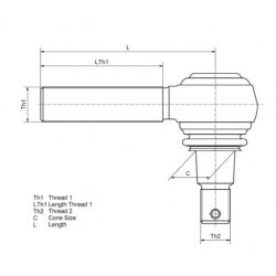 Rotule pour Scania Série 4 - 1358793