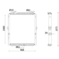 Radiateur d'eau Mercedes A 9605000901 - A 9605002501