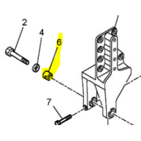 Silent bloc de lames avant pour Renault Kérax 7420896463