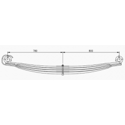 Ressort Avant 4 lames...