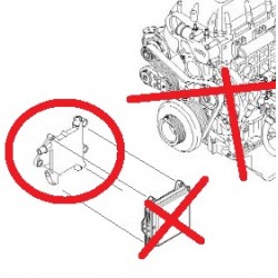 Support refroidisseur d'ECU pour Iveco 500371989