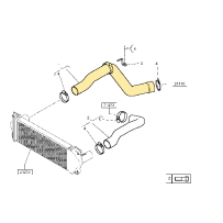 Durite intercooler pour Renault Mascott  7420873561