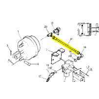 Flexible de frein AV D/G, LG 500mm pour Renault Série G / Kérax
