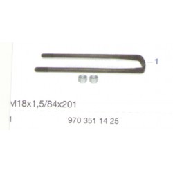 ETRIER DE RESSORT RESSORTS AV SUR ESSIEU AV 200 MM pour Mercedes Benz  9703511425