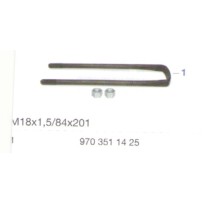 ETRIER DE RESSORT RESSORTS AV SUR ESSIEU AV 200 MM pour Mercedes Benz  9703511425