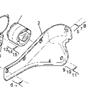 Support cabine AV G pour Renault / 7422129928