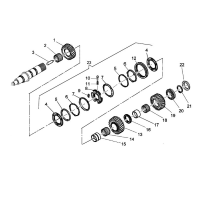 Lot de synchro 1/2 pour  Renault 7421328830, 21328830, 1346298003
