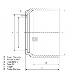 Tambour de frein arrière...