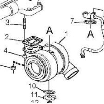 Turbocompresseur, avec kit de joints pour Renault 5001867212 - 7420760326