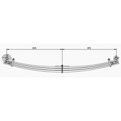 Lames de ressort avant pour Volvo 0257492