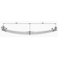 Lames de ressort avant pour Volvo 0257492