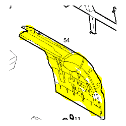 garde boue avant gauche...