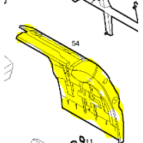 garde boue avant gauche pour Iveco 504109796