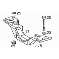 ASSISE MOTEUR pour Mercedes Benz 6742400201