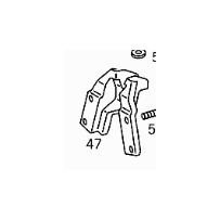 SUPPORT arrière moteur   POUR MERCEDES BENZ 6742400440