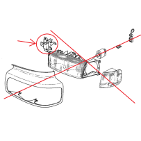 Charnière de phare Gauche, en Origine, pour Renault 5001845531