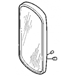 Glace rétroviseur G/D pour Renault Mascott