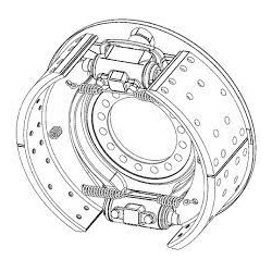 KIT MACHOIRES GARNIES 414X150 + ACC pour Renault Trucks 5000792794 - 5001860030