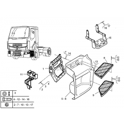 Caisson d'emmarchement droit pour Renault Trucks 7420793093