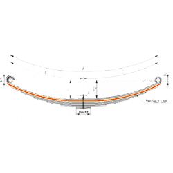 Lame unique de renfort, nue...
