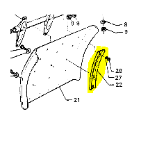 Renfort (Occasion) d'aile pour Scania 350421