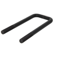 Bride en U de fixation ressort parabolique, avec 2 écrous, 160mm long.