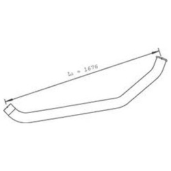 Tuyau de sortie d'échappement pour  MAN 81152040449