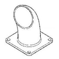 Tube de sortie échappement pour Renault 5010421515