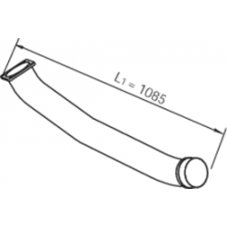 Tube échappement sortie turbo pour Renault Magnum 5010491656