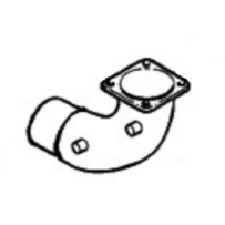 Tube d'entrée de silencieux d'échappement vertical pour Renault 5430059342