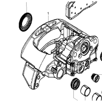 Etrier de frein AR D pour Volvo / 21769800