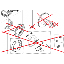 kit de 2 Joints Spi d'étanchéité disque/moyeu arrière Renault - Iveco