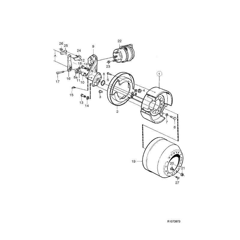 Levier régleur avant 170X53,25 pour Volvo 21662258