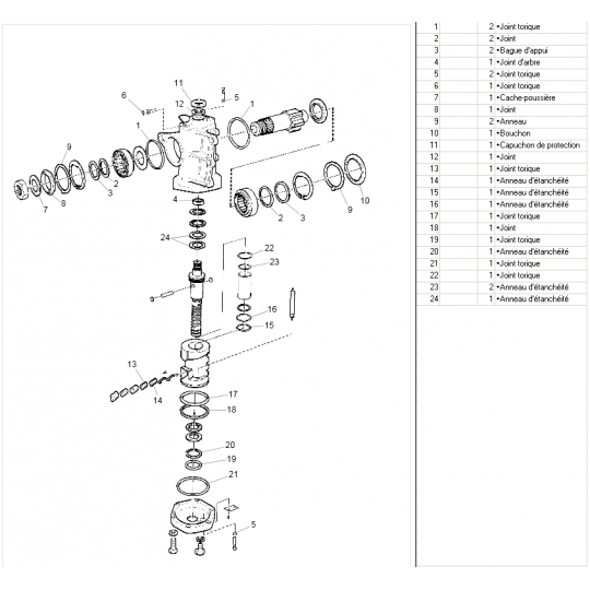 Cartouche De Robinet En Céramique 1/4 De Tour (20 Cannelures), Lot De 2, Remplacement Pour Robinet De Douche Avec Rondelle, Kit De - Bricolage