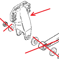Main support de ressort pour Renault 7423013255