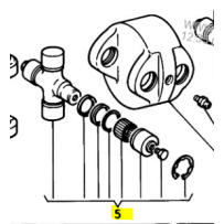 Croisillon de transmission pour Renault Trucks 5001837753