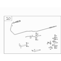 Câble d'accélération pour Mercedes Benz  6733000132