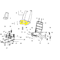 Assise de siège conducteur pour Renault Trucks 7485149790